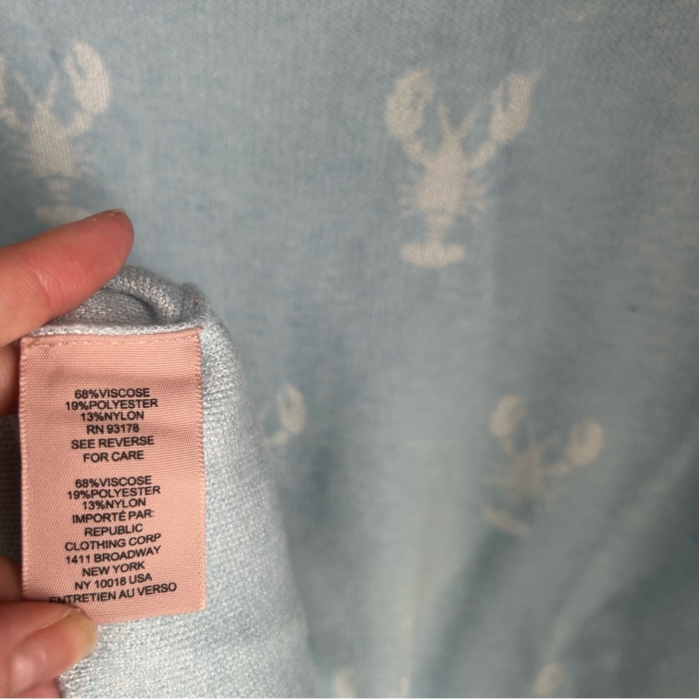 Philosophy Light Blue Lobster Sweater - Picture 7 of 7